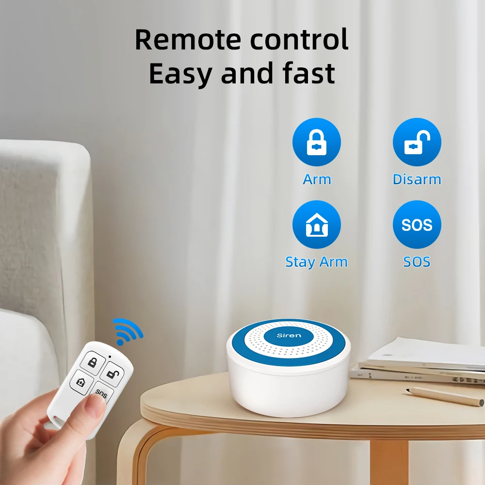 マルチミニワイヤレスアラーム,サウンドとライト,インドアのス - Sim Gsm Alarm のレビューと価格