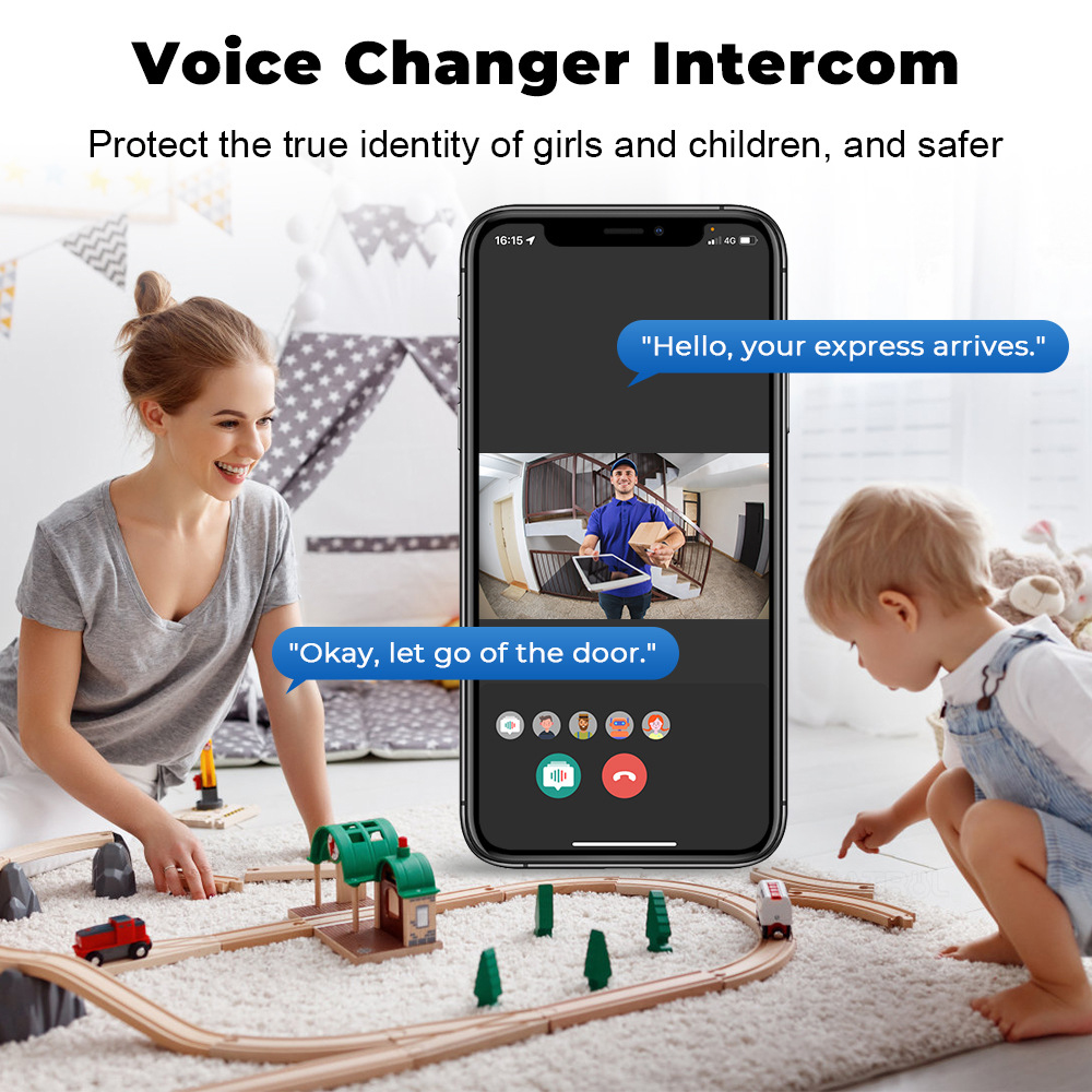 Tuya WiFi ビデオドアベルワイヤレス HD カメラ  - Home Security Front Door Camera のレビューと価格