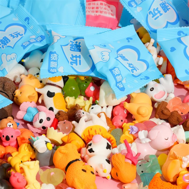 40 ピース/セットランダム漫画ブラインドボックス象動物ミニ - Home Security Items のレビューと価格