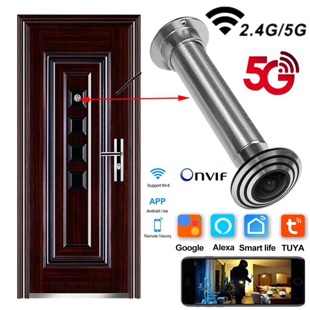 ワイヤレスドアセキュリティ猫眼カメラ,wifi,広角,P2p - Home Security Front Door Camera のレビューと価格